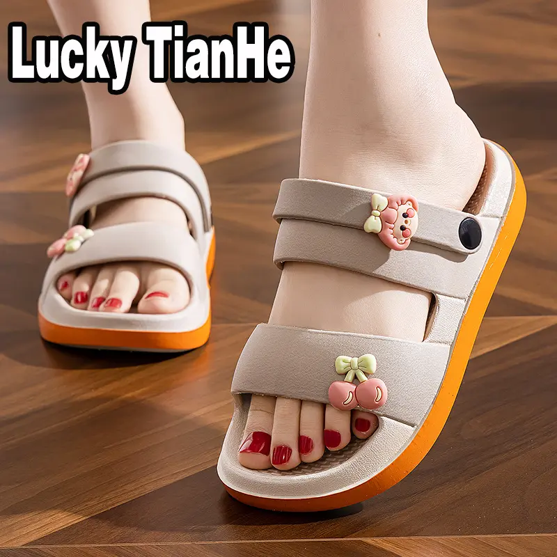 Dép Nữ, Chất Lượng, Phong Cách Ins Mùa Hè, Đế Mềm Chống Trượt, Thích Hợp Đi Biển, Thoáng Khí, Chống Thấm Nước, Thiết Kế Hai Chiều, Dép
