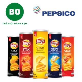 Snack Khoai Tây Lon Lays Stax LON 100G 160G Đủ Vị