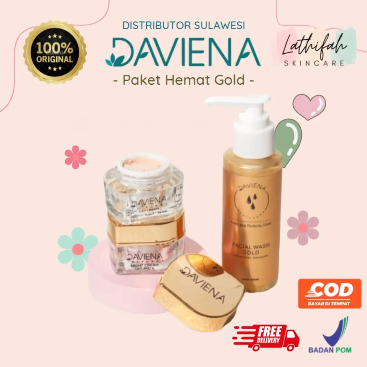 Daviena PAKET HEMAT GOLD Pemutihan