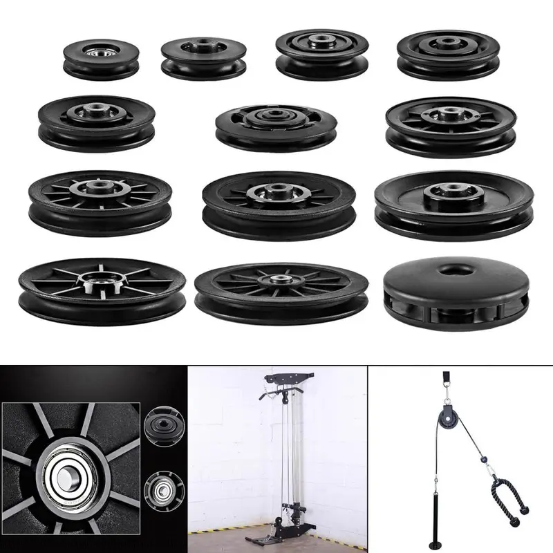 Fitness Pulley Wheel Strength Training Accessories Universal for Home Gym Attachments Cable Machine Pulley System Gym Equipment 2