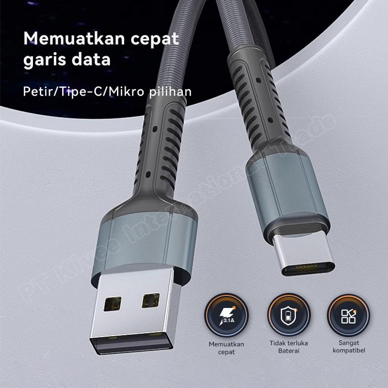 YLV CT36 Kabel Data Berkinerja Tinggi dengan Memuatkan Cepat Tidak Terluka Baterai Sangat Kompatibel untuk Petir Tipe-C Mikro