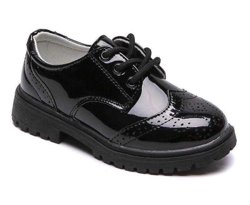 Sepatu pantofel formal anak laki-laki Glossy hitam 2