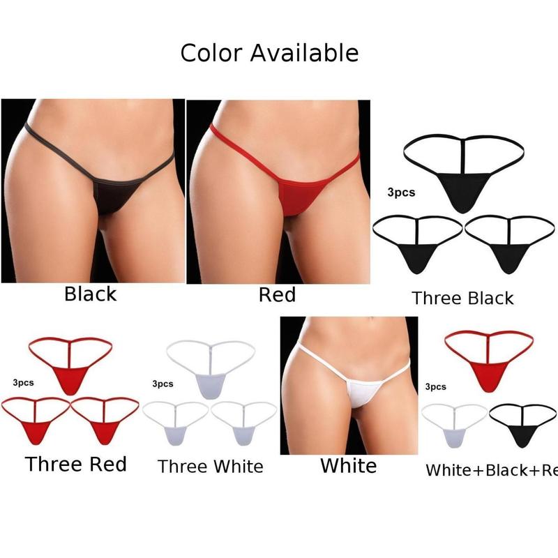 Product Introduction of 1/3PCS Women Ladies Sexy Thongs G String Tanga Panties Seamless  Ultrathin 0