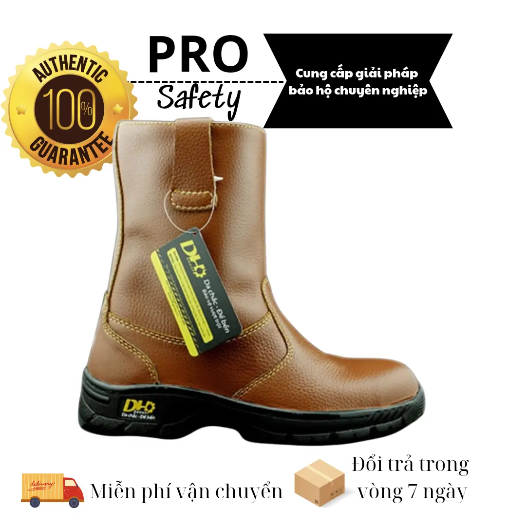 DH Ủng da chống va đập chống cháy thợ hàn kỹ sư công nhân dự án Nam Boots