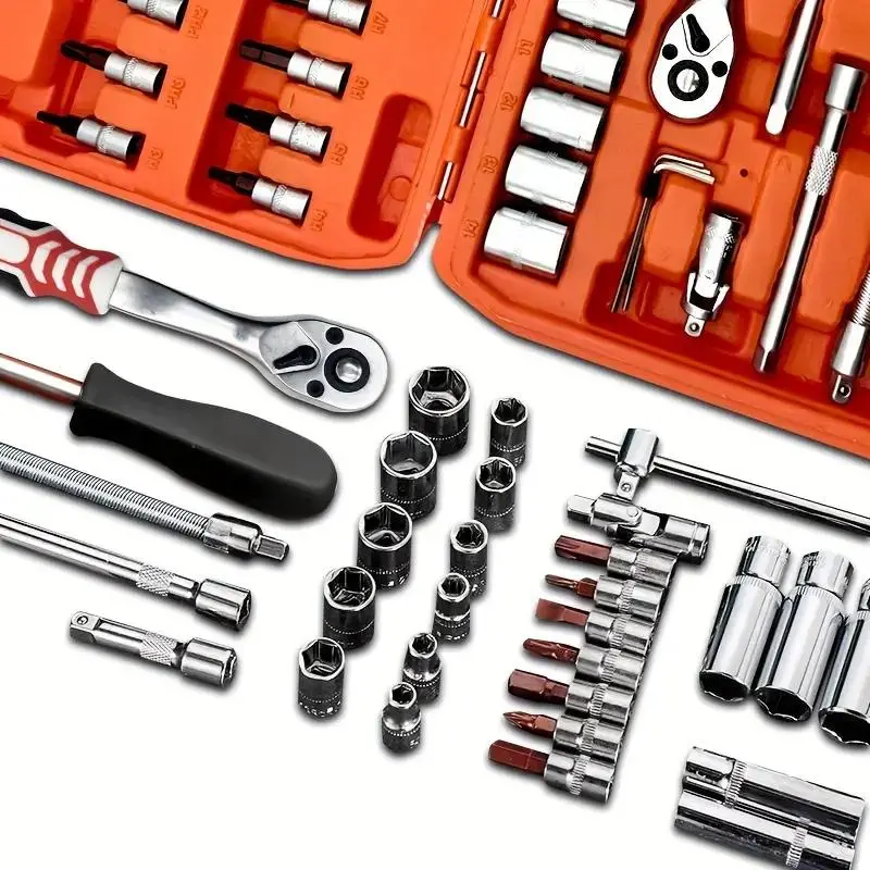 Car Repair Tool Kit, Stainless Steel Car Repair Tool Set for Valentine's Day Gift, Automotive Repair Tool Kit, Essential Maintenance Accessories for Off-road Motorcycles, Car Accessories, Automotive Repair Tool Kit for Birthday Gifts 6