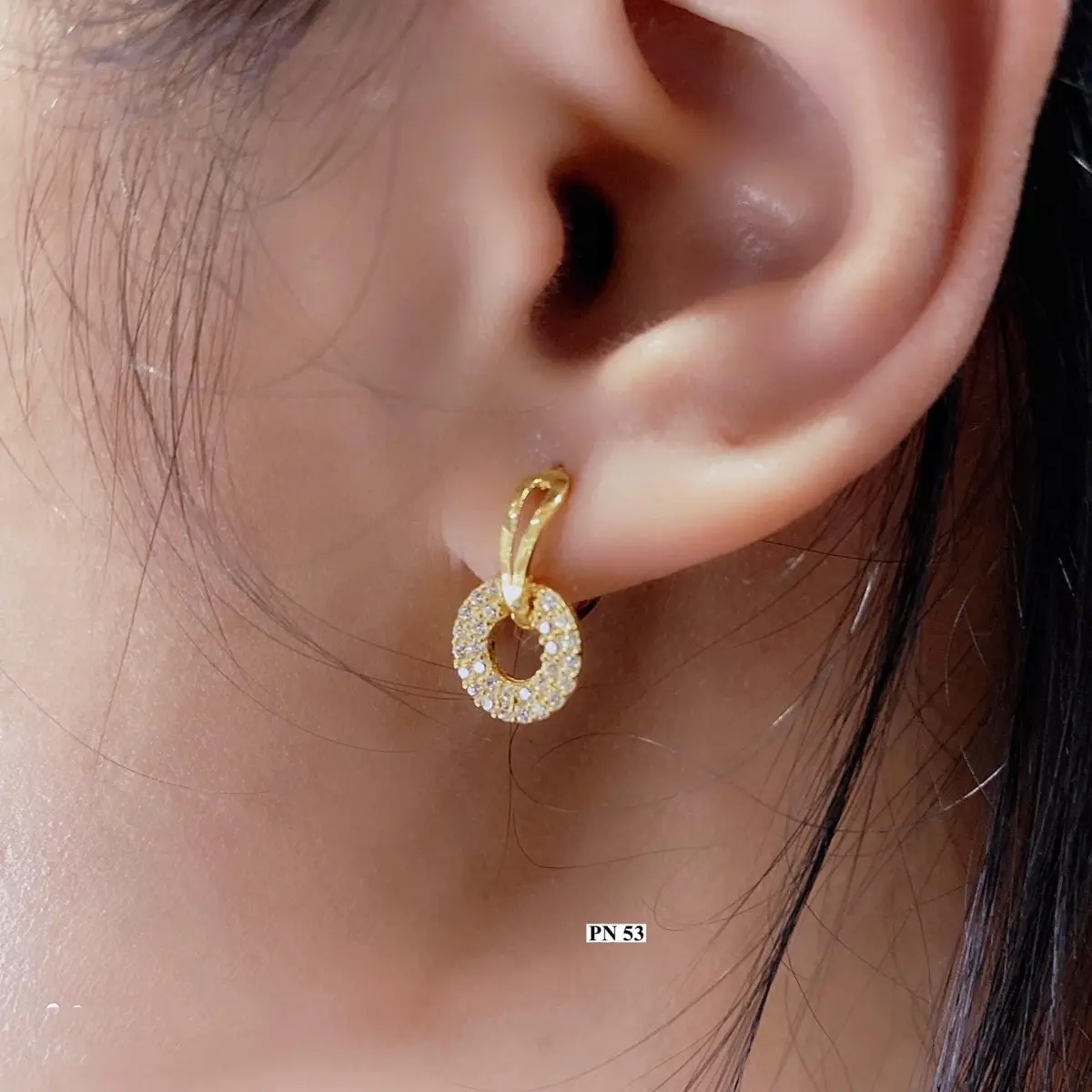 Bông tai mạ vàng 18k hàng đẹp cao cấp đeo đẹp