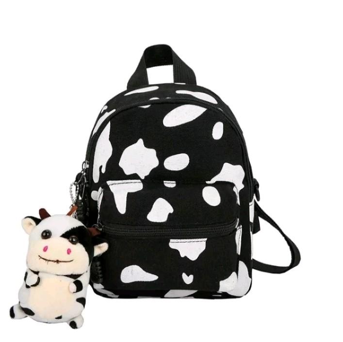 Fashion ransel anak corak sapi murah warna hitam dan putih baru - Shop ...