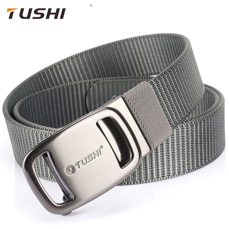 Thắt Lưng Nam Vải Dù Tushi cao cấp Phong Cách Mặt Khóa Chất Liệu Thép Không Gỉ Dây Vải Dù Nhiều Màu Dây
