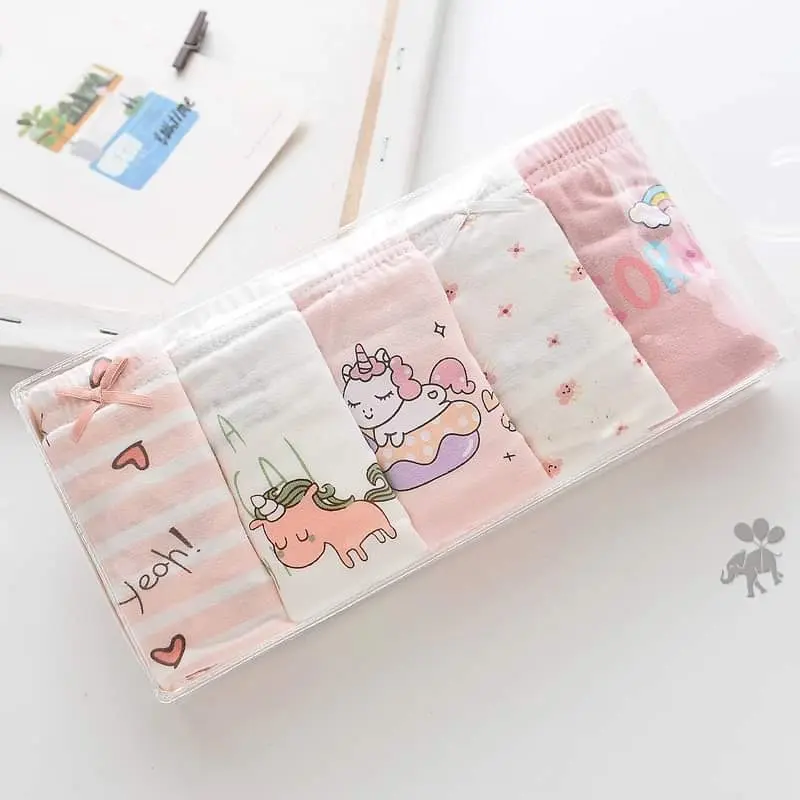 Quần chip bé gái 5 cái cao cấp mềm mại 2