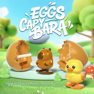 Telur Kejutan Ajaib Mainan Edukatif - Putar, Loncat & Jalan Otomatis dengan Hewan Imut untuk Anak 3+ Tahun, Hadiah Terbaik