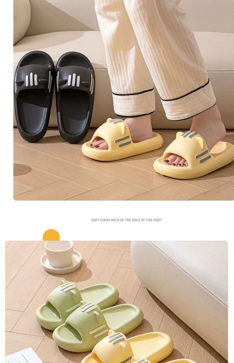 Product Introduction of Dép Đi Trong Nhà Hình Mèo, Dễ Thương, Dành Cho Nữ, Thích Hợp Đi Bên Ngoài, Nhà Mới, Chống Trượt, Tĩnh Điện, Phong Cách Người Nổi Tiếng Trên Internet, Thích Hợp Cho Học Sinh Nữ, Mặc Mùa Hè, Hàng Mới Về DéP Slipper Women Có Quai 15
