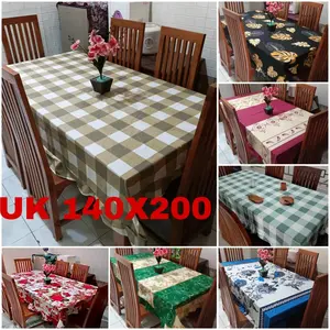 TAPLAK MEJA MAKAN BAHAN KAIN UK 140X200 Taplak Meja