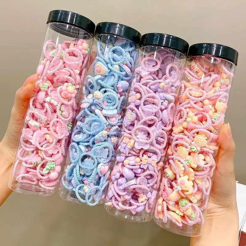 Korean Style Baby Elastic Rubber Hair Band Baby Cute Pony Tail for Kids Hair Tie Set for Kids