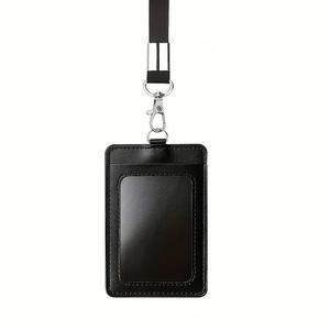 Set de Porta gafete de identificación y Cordón, 1 Porta gafete de identificación para tarjeta de crédito con Cordón, Papelería de oficina y Suministros para Dormitorio Banco Lugar de trabajo Hospital