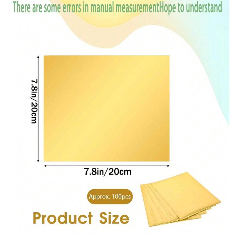Product Introduction of Gold Foil Candy Wrapping Paper, Chocolate Candy Wrapping Paper with Paper Bag, Gift Wrapping Supplies for Wedding Birthday Party 1