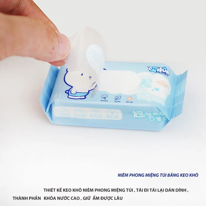 Khăn ướt mini nhỏ gọn 8 tờ/ bịch, bỏ túi tiện lợi đi chơi đi du lịch, khăn 2 lớp mềm mịn và dai dày 7
