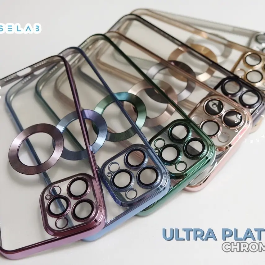 CASE ULTRA PLATED IP ( X - 15 PROMAX ) PRO MAX PLUS X XS XR XSMAX 11 11PRO 11PROMAX 12 12PRO 12PROMAX 13 13PRO 13PROMAX 14 14PLUS 14PRO 14PROMAX 15PROMAX 15PRO 15PLUS 15 SOFTCASE PLATING ELECTRO Casing Cover