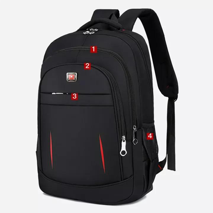 Balo Vải Dù Gai Chống Nước Chống Xước Cỡ Lớn Cho Nam Nữ Đeo Vai Backpack