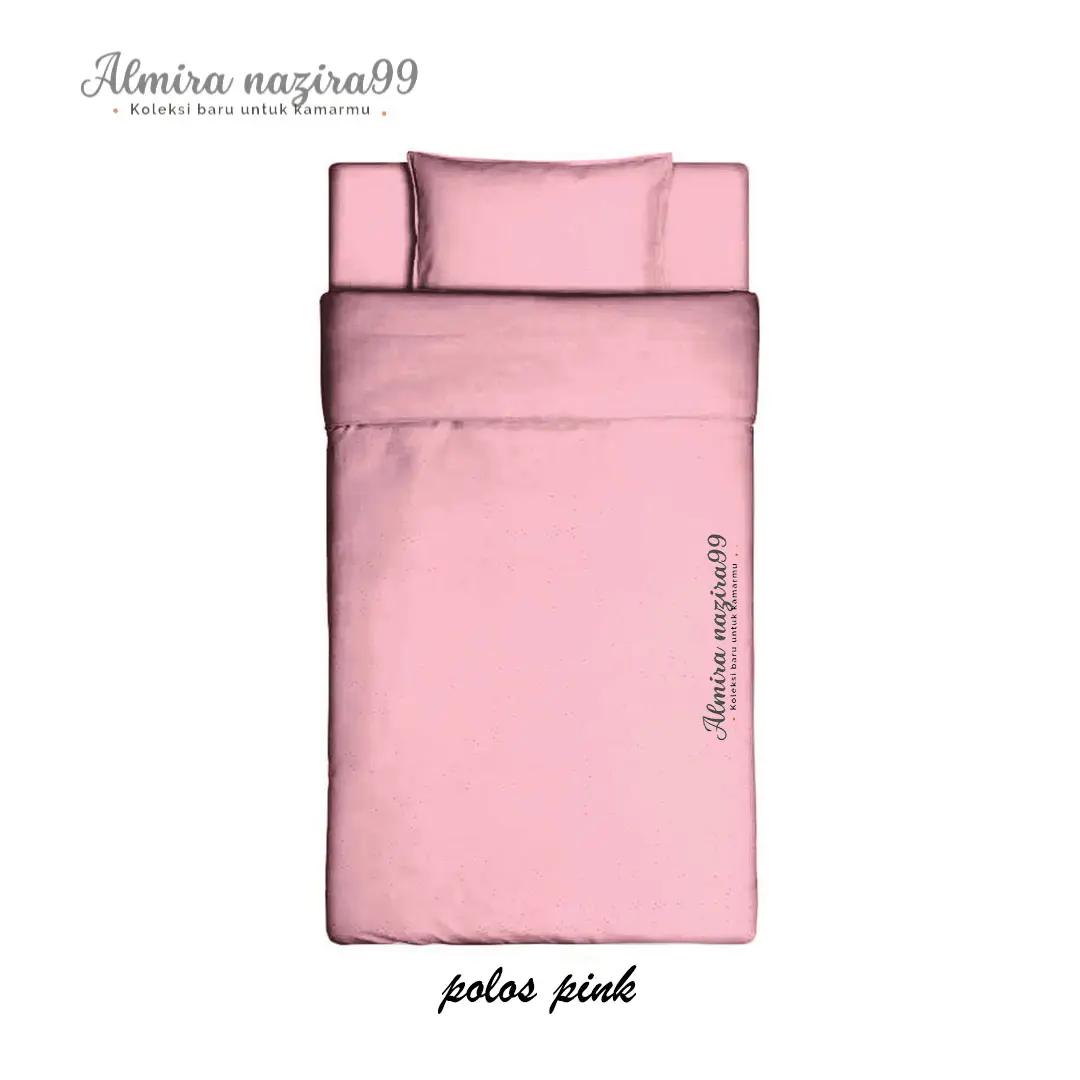 SPREI SET PINK POLOS / PLAIN AESTHETIC SIMPLE