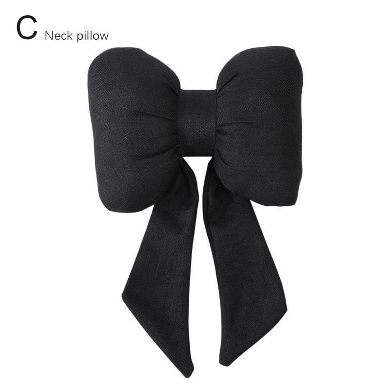 Product Introduction of Red Ribbon Bow Headrest Neck Pillow Seat Lumbar Support Pillows C1P1 39