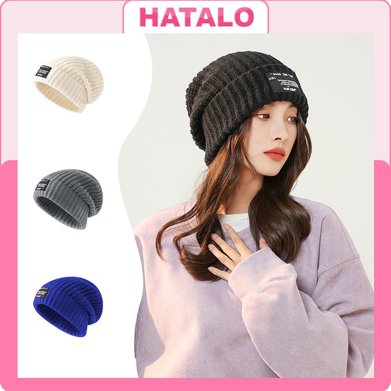 Mũ len beanie nữ trùm đầu mùa đông Nón len thời trang nhiều màu sắc dễ thương thanh lịch