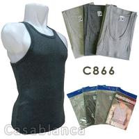 Gambar Kaos Singlet Pria Misty Round Neck Casablanca C866 Katun Distro Soft dari CasablancaWear Kota Administrasi Jakarta Barat 2 Tokopedia