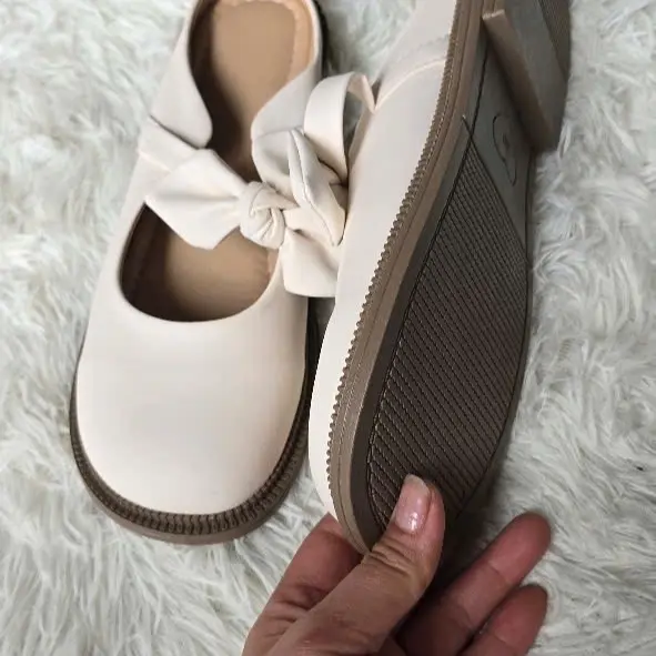 Sục nữ ,  Dép bít mũi nữ Nơ Thỏ đế cao su lót mềm êm chân phong cách tiểu thư Shoes Sandal 3