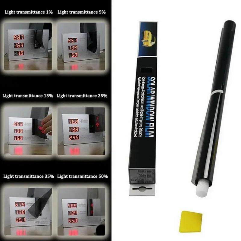 Product Introduction of Sun Shade Film For Car 1/5/15/25/35/50 Percent Window Tint Film Glass Sticker Sun Shade Film K2L7 54
