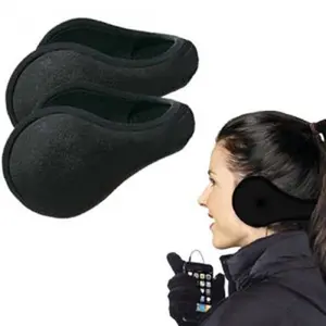 Penutup Penghangat Telinga Kuping Earmuff Musim Dingin Ear Cover Hitam