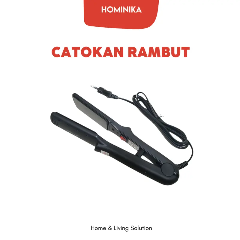 Catokan Rambut HMN21 Mini Catok Sonar Curly Putih Sisir 0