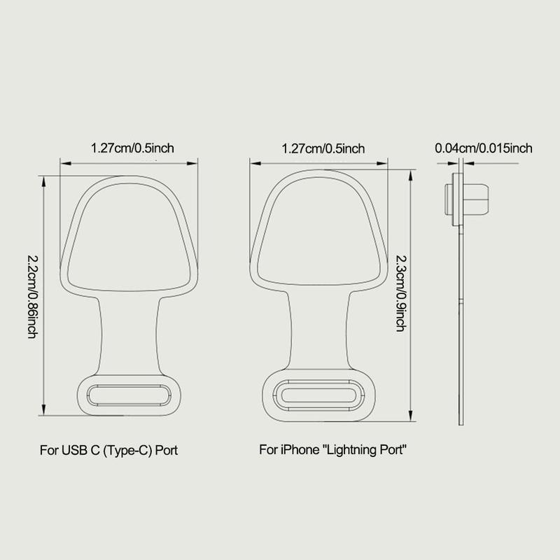 Dust Plug For iPhone Charger Port /USB C Charger Port, Mobile Phone Charging Port Anti Dust Cover, Cell Phone Accessories 1