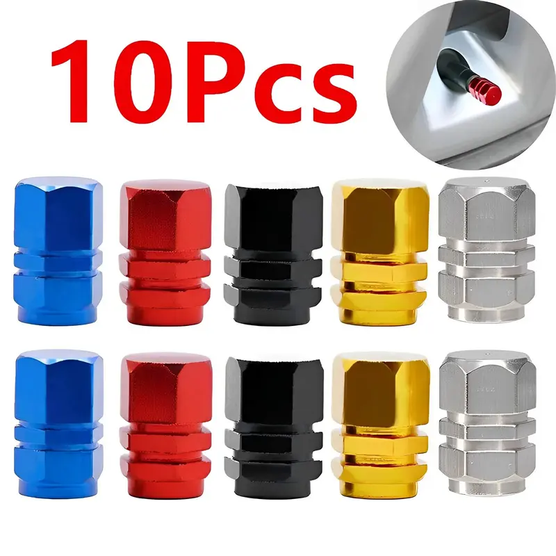 Mũ Đai Ốc Van Lốp Bánh Xe Ô Tô, 10 Cái, Chất Liệu Nhôm, Nắp Thân Vành Lốp, Chống Bụi Không Khí Và Nước, Thích Hợp Cho BMW, Phụ Kiện Xe Hơi Moto Ô Tô, Dụng Cụ 0