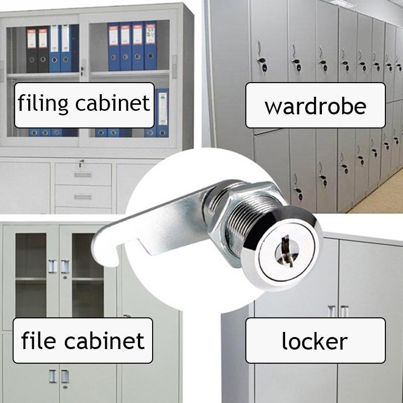 Product Introduction of Classic Security Lock Metal Cylinder Cabinet Locker Cam Lock With Keys Security Mailbox Lock Drawer 16mm/20MM/25MM/30MM 14