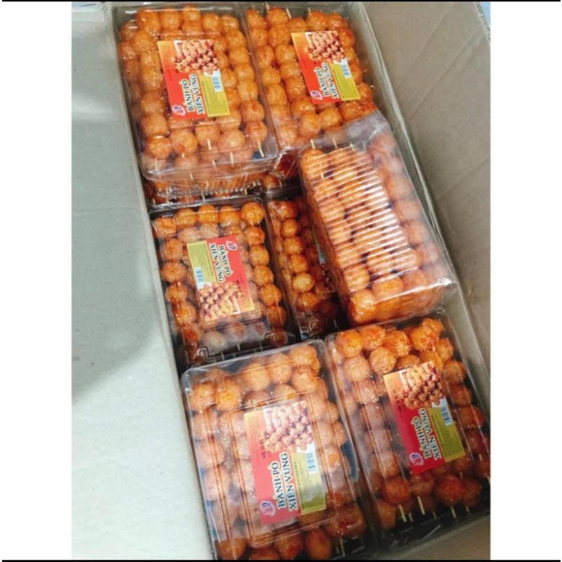 Bánh Bò Quẩy Hộp Bánh Bò Xiên Vừng Bò Vừng Miếng Loại Hộp Đặc Biệt Thơm Ngon Date Mới 4