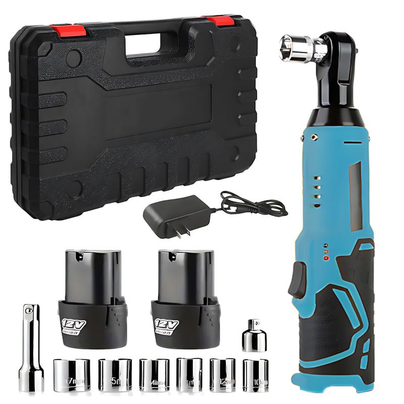 12V Electric Ratchet Wrench Set, 3/8
