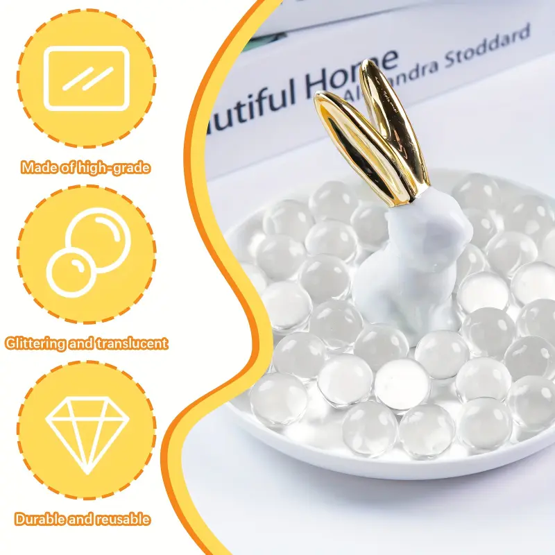100pcs Clear Glass Marbles for Vase Filling, DIY Crafts, and Home Decor  Transparent Glass Balls for Aquascaping, Centerpieces, and Creative Projects, Vases Home Decor 4