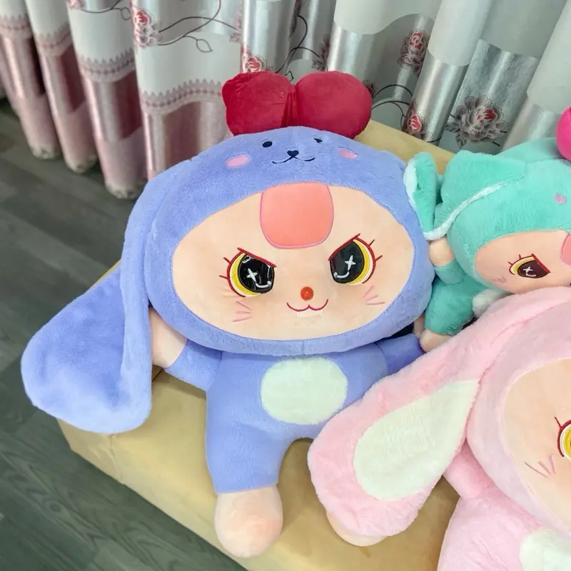 Gấu Bông Búp Bê Baby Three [QC] Cao Cấp Lông Thỏ Mềm Mại Giá Siêu Rẻ Đồ Chơi - Toy Bé Ba Gấu Bông Voi 4