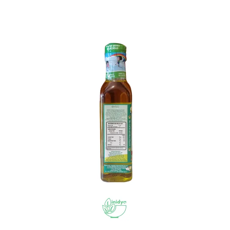EVOO CASA DI OLIVA 250ml |  Extra Virgin Olive Oil | Minyak Zaitun | Minyak Mpasi Bayi untuk Lemak Tambahan | Kemasan botol 3