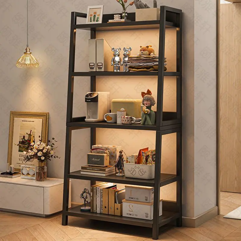 Kệ Sách Sàn, Vật Dụng Gia Đình, Chất Liệu Sắt Đơn Giản, Nhiều Tầng, Lưu Trữ Trưng Bày, Kệ Hình Thang, Thích Hợp Cho Phòng Khách Và Phòng Ngủ, Lưu Trữ 0