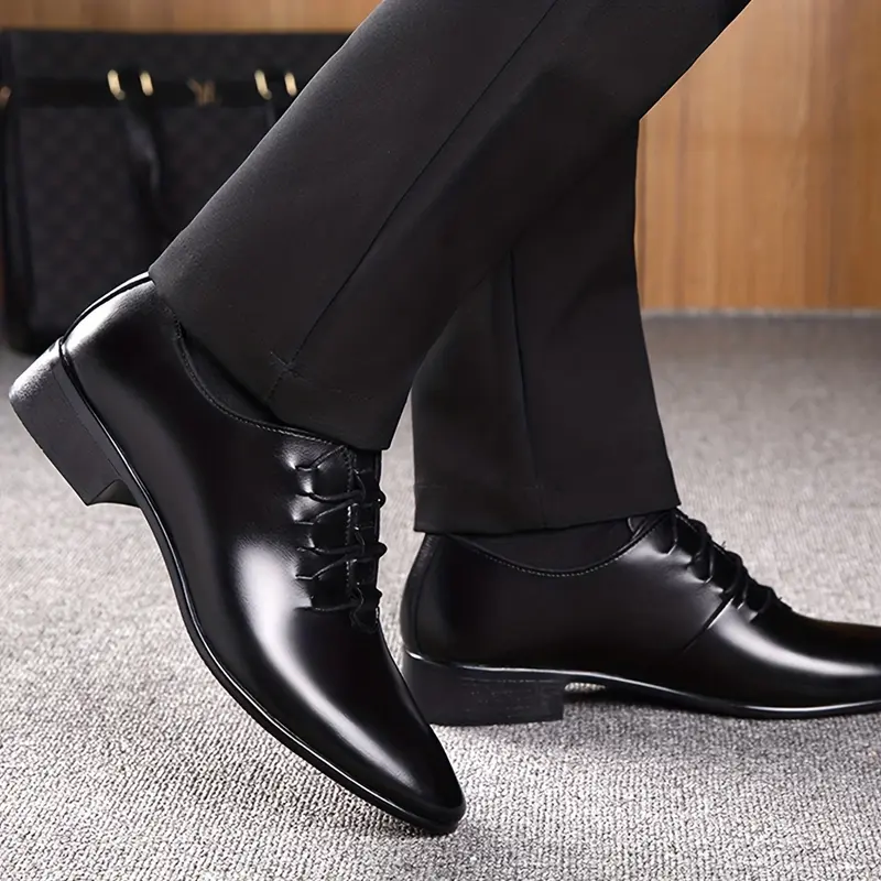 Men's Shoes  Men's Casual Shoes Business Formal  Large Size Men's Shoes Korean Version Youth Fashion Trend Pointed Wedding Shoes Four Seasons Style 7