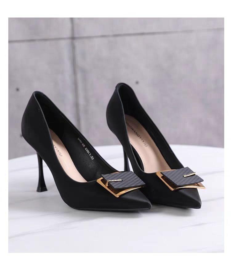 Product Introduction of Giày Giày Cao gót Da Thật Mềm Mại, Dành Cho Nữ, Thời Trang, Mũi Nhọn, Màu Nude, Linh Hoạt, cổ thấp 26