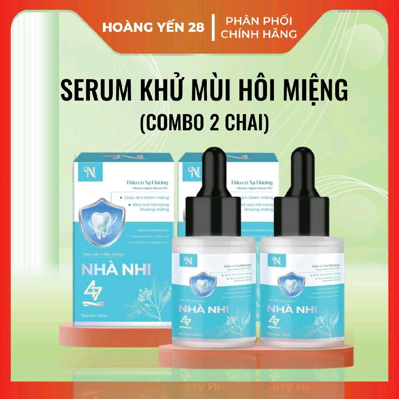 Combo 2 chai SERUM  khử mùi hôi miệng NHÀ NHI 47 - Dược Hoàng Yến 28 Xịt Thơm Miệng hôi miệng