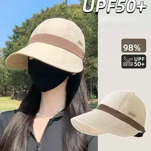 ST Topi Wanita Pelindung UV Matahari Topi Gaya Korea Import Topi Anti UV Bahan Adem Musim Panas T14
