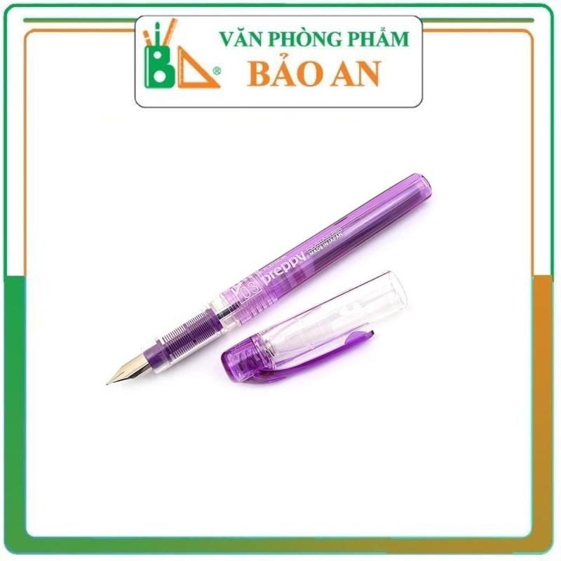 Bút Máy Preppy Nhật Bản 03 Nét 0.3mm vỏ màu Tím và Xanh - dùng mực Xanh / Đen / Tím