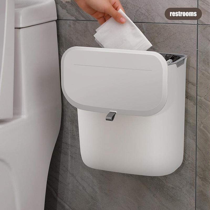 Product Introduction of Wall Mounted Trash Can with Lid Waterproof Trash Can Narrow Seal Trash Can Toilet Trash Can 14