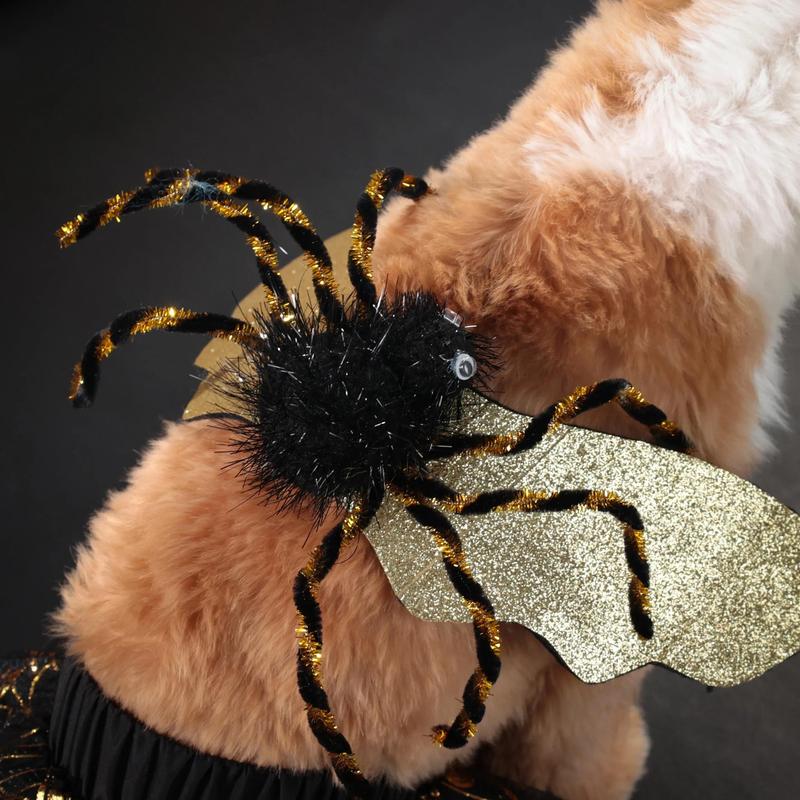 Product Introduction of Halloween Versatile Spider Set Small and Medium Dog Clothes 6