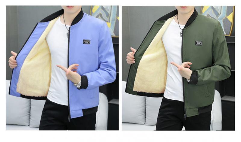 Product Introduction of Áo Khoác Nam, Lót Lông Cừu, Dày Dặn, Thích Hợp Cho Mùa Thu Và Mùa Đông, Trẻ Trung Và Trung Niên, Áo Khoác Độn Bông, Phong Cách Hàn Quốc, Hợp Xu hướng, Đi Chơi, Ấm Áp, Áo Khoác Độn Bông 3