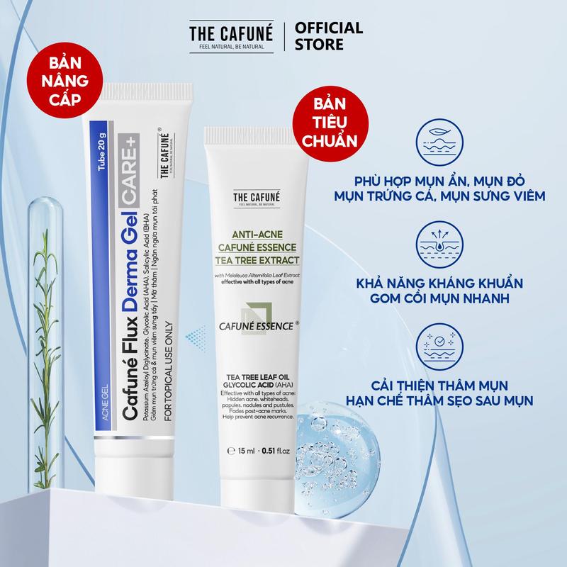 Gel chấm mụn mờ thâm Cafuné 15ml Không chứa paraben Kiểm soát lỗ chân lông Acne Treatments Skincare Chăm Sóc Da TCF Làm Đẹp Da