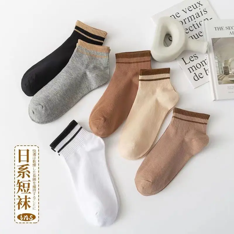 [ SIÊU RẺ ] VN009 Tất Nữ cổ ngắn vải cotton thấm hút, thoáng khí, êm chân, màu dễ phối đồ