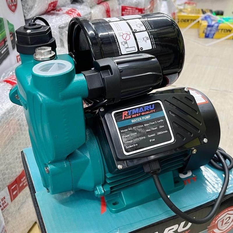 Máy bơm tăng áp Rymaru ( RY200A - 200W - 220V) và (RY400A - 400W - 220V ) không tích áp đường ống, role điện tử êm ái - bảo hành chính hãng 12 tháng